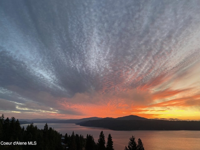 22884 S High Dr, Worley, ID 83876 - water view featuring a mountainous background