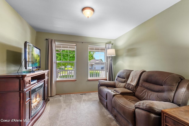 3391 W Loxton Loop, Coeur Dalene, ID 83815 - living room with carpet floors and baseboards