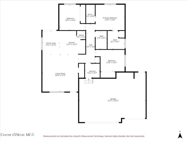 6463 W Conner St, Rathdrum, ID 83858 - view of home floor plan