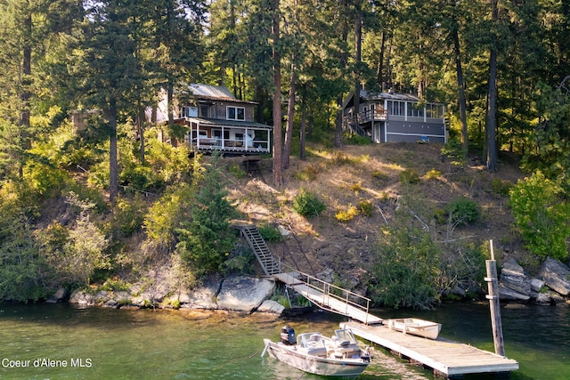 36799 W Coeur D Alene Lake Shr, Coeur Dalene, ID 83814 - aerial view of property and surrounding area featuring a nearby body of water