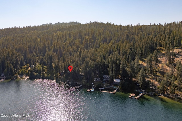 36799 W Coeur D Alene Lake Shr, Coeur Dalene, ID 83814 - aerial view of property's location featuring a large body of water