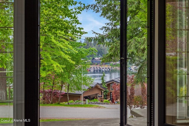 2946 E Point Hayden Dr, Hayden Lake, ID 83835 - doorway with a water view