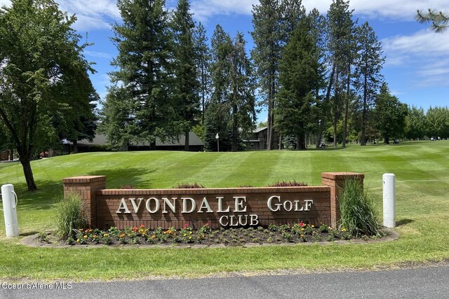 2946 E Point Hayden Dr, Hayden Lake, ID 83835 - community / neighborhood sign with a lawn