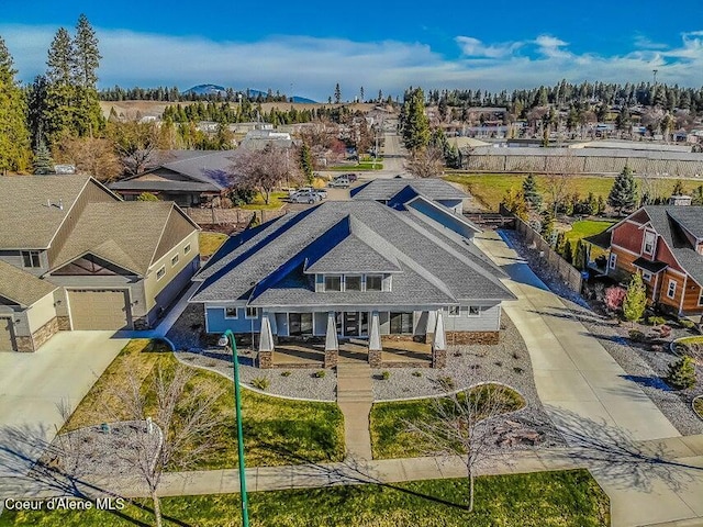 4732 W Mill River Ct, Coeur Dalene, ID 83814 - aerial perspective of suburban area
