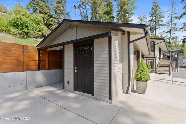 2406 S Silver Beach Rd, Coeur Dalene, ID 83814 - view of front of home with a patio area and stairs