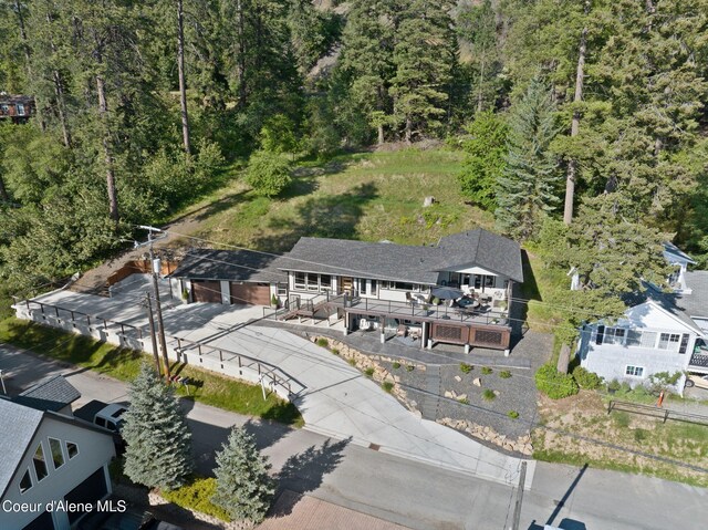 2406 S Silver Beach Rd, Coeur Dalene, ID 83814 - view of subject property featuring a heavily wooded area
