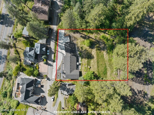 2406 S Silver Beach Rd, Coeur Dalene, ID 83814 - view of property location with property parcel outlined