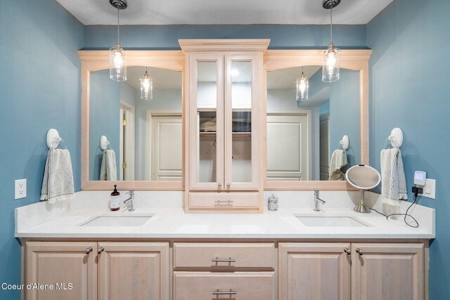 4797 S Arrow Point Dr Unit 104, Harrison, ID 83833 - full bathroom with double vanity