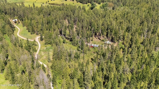 99 Broten Way, Sagle, ID 83860 - aerial overview of property's location featuring a heavily wooded area