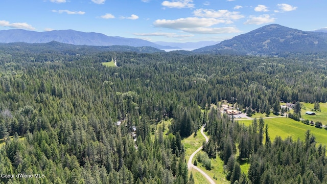 99 Broten Way, Sagle, ID 83860 - bird's eye view of a heavily wooded area and a mountain backdrop
