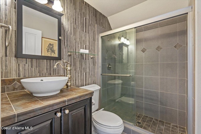 1874 W Polo Green Ave, Post Falls, ID 83854 - full bath with toilet, a stall shower, and vanity