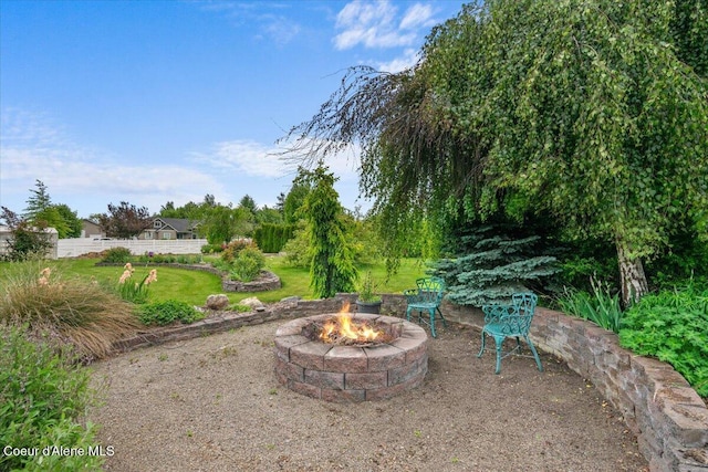1874 W Polo Green Ave, Post Falls, ID 83854 - view of yard with a fire pit