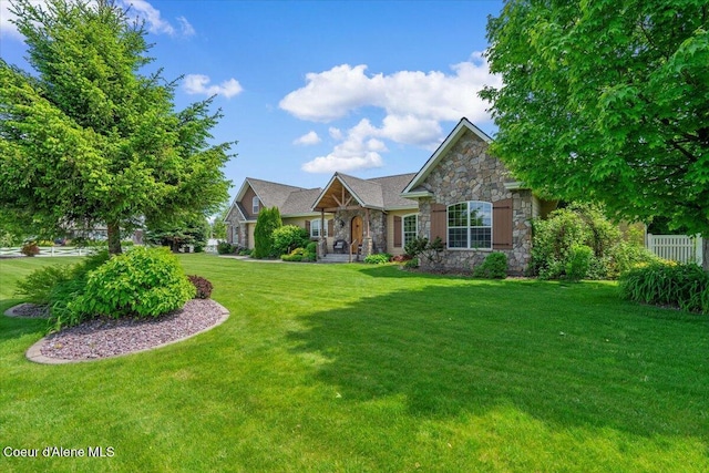 1874 W Polo Green Ave, Post Falls, ID 83854 - view of front facade featuring stone siding