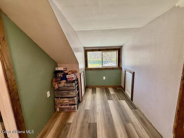 602 Spalding Ave, Winchester, ID 83555 - bonus room featuring wood finished floors and vaulted ceiling