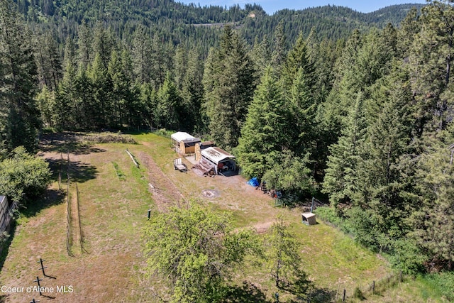 5005 W Cougar Estates Rd, Coeur Dalene, ID 83814 - view of subject property featuring a heavily wooded area