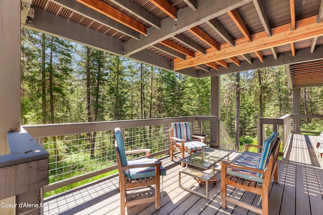 5005 W Cougar Estates Rd, Coeur Dalene, ID 83814 - view of wooden terrace