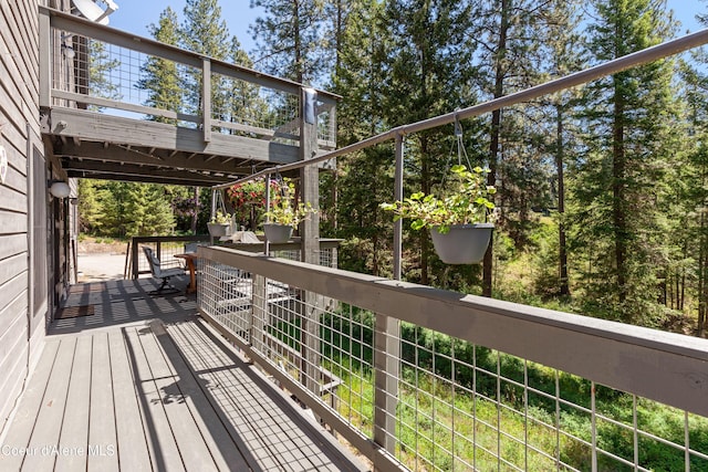 5005 W Cougar Estates Rd, Coeur Dalene, ID 83814 - view of wooden terrace
