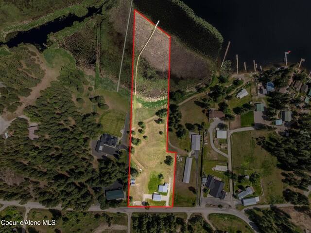 13744 N Hauser Lake Rd, Hauser, ID 83854 - map / location with property parcel outlined