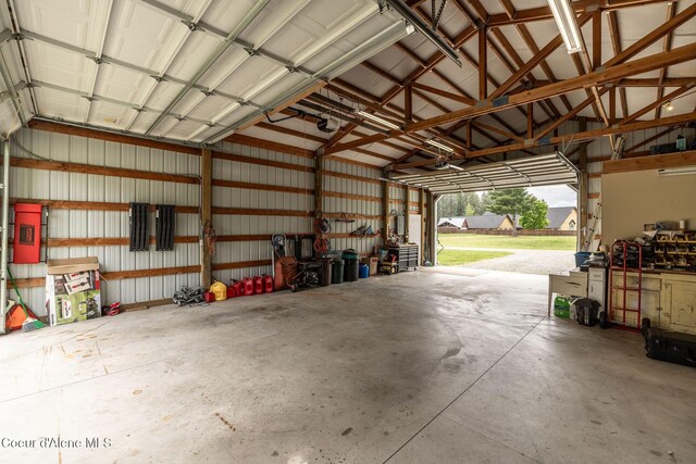 13744 N Hauser Lake Rd, Hauser, ID 83854 - garage with metal wall