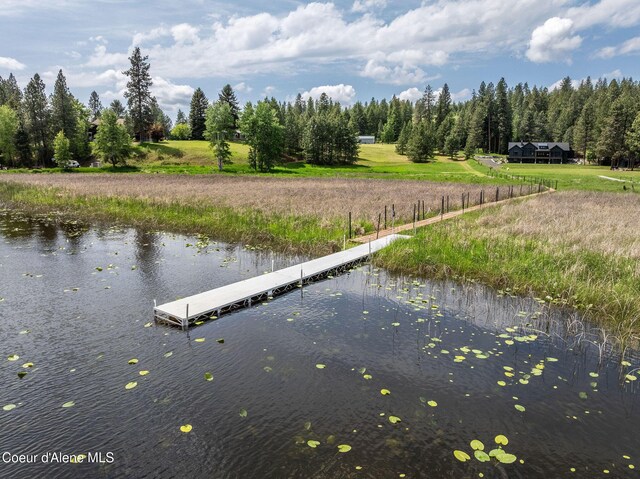 13744 N Hauser Lake Rd, Hauser, ID 83854 - dock featuring a water view