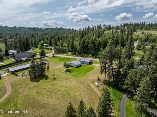 13744 N Hauser Lake Rd, Hauser, ID 83854 - aerial view of a forest