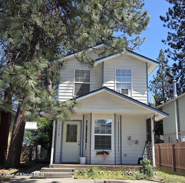 2814 N 9th St, Coeur Dalene, ID 83814 - view of front of home featuring covered porch