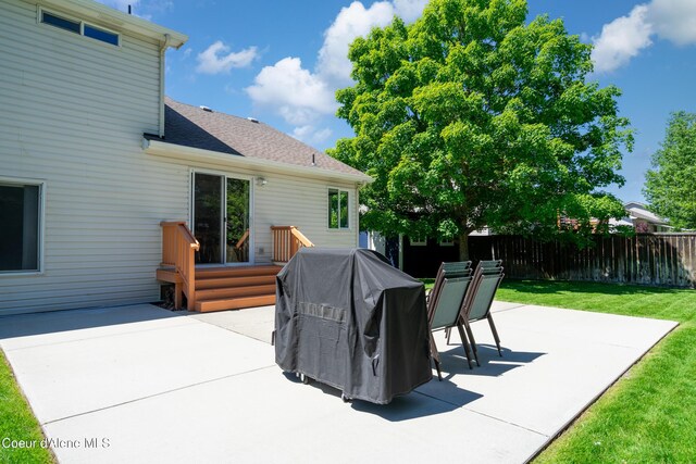 1800 N Willamette Dr, Post Falls, ID 83854 - view of patio / terrace featuring a grill