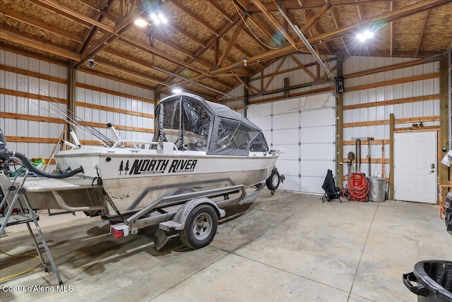 12671 E Trout Pond Rd, Athol, ID 83801 - garage featuring metal wall