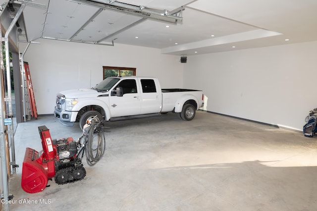 9057 W Benton Way, Coeur Dalene, ID 83814 - garage with recessed lighting and a garage door opener