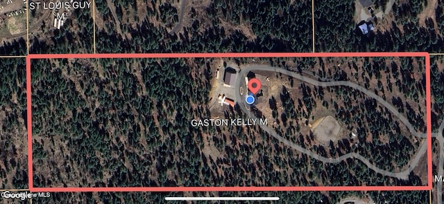 9057 W Benton Way, Coeur Dalene, ID 83814 - map / location featuring property boundaries highlighted