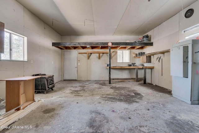 5739 W Maine St, Spirit Lake, ID 83869 - below grade area featuring plenty of natural light and a workshop area