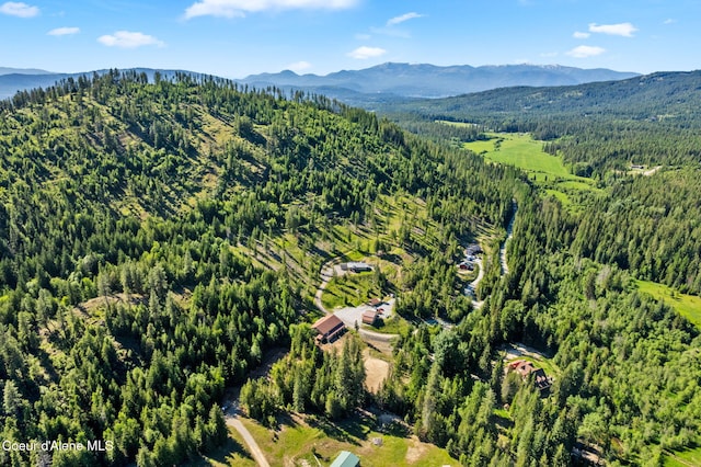 1446 Sagle Creek Rd, Sagle, ID 83860 - aerial view of a forest and a mountainous background