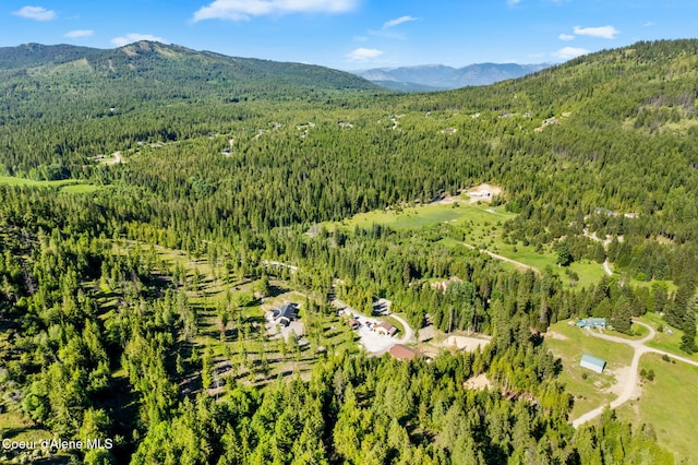 1446 Sagle Creek Rd, Sagle, ID 83860 - aerial view of a forest and a mountainous background