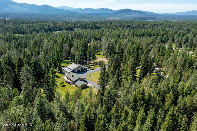 4684 E Wildlife Trl, Hayden, ID 83835 - drone / aerial view of a forest and a mountainous background