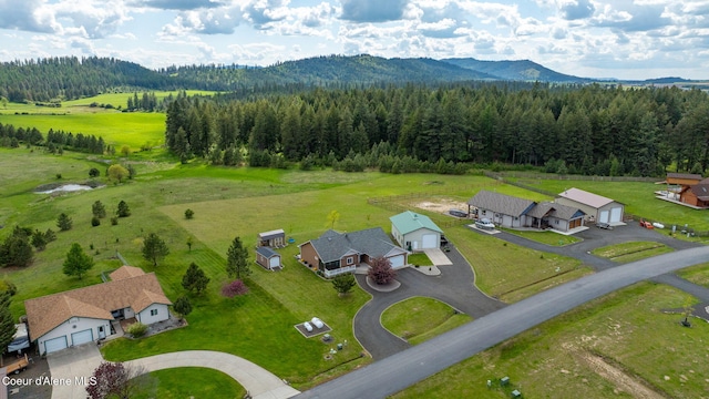 30587 S Sunray Trl, Worley, ID 83876 - drone / aerial view of a forest and a mountain backdrop