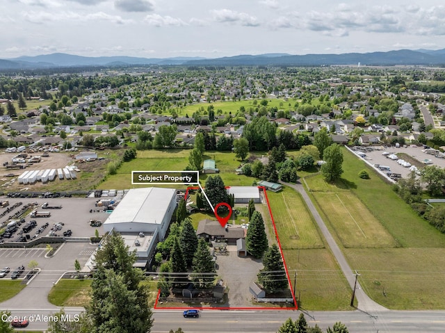 2720 Hayden Ave, Hayden, ID 83835 - view of property location with property parcel outlined and a mountainous background