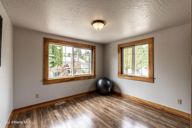 2720 Hayden Ave, Hayden, ID 83835 - spare room featuring plenty of natural light, wood finished floors, baseboards, and a textured ceiling