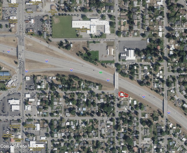 2016 N 7th St, Coeur Dalene, ID 83814 - aerial view of property's location