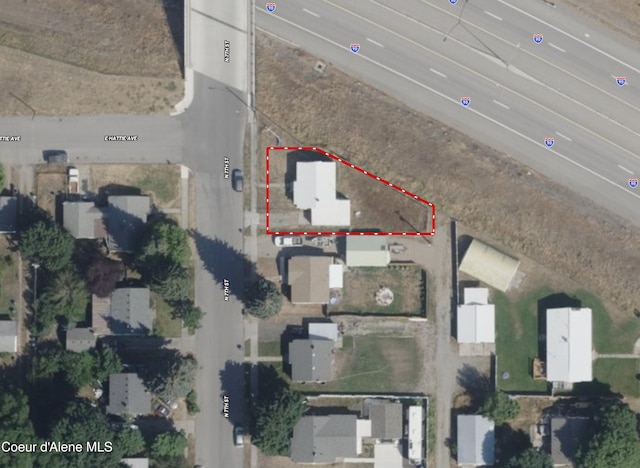 2016 N 7th St, Coeur Dalene, ID 83814 - map of property location featuring property parcel outlined