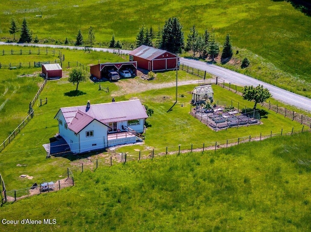 25024 N Derting Rd, Hayden, ID 83835 - overview of rural landscape featuring agricultural land