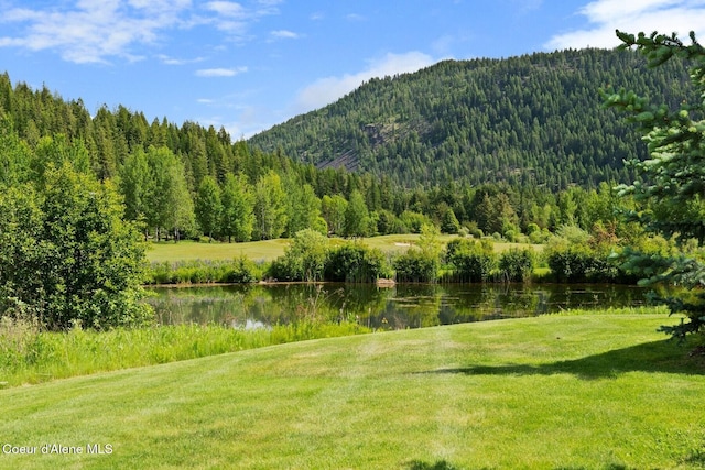 409 N Idaho Club Dr, Sandpoint, ID 83864 - view of mountain background featuring a forest and a large body of water