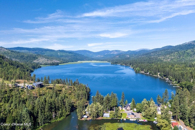 25400 N Lantern Hill Rd, Rathdrum, ID 83858 - aerial view of a water and mountain view