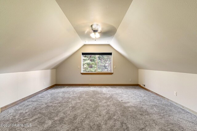 25400 N Lantern Hill Rd, Rathdrum, ID 83858 - additional living space featuring carpet and vaulted ceiling