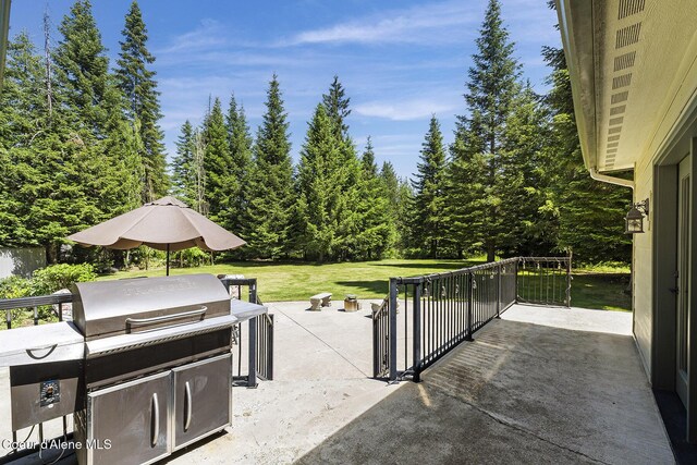 25400 N Lantern Hill Rd, Rathdrum, ID 83858 - view of patio
