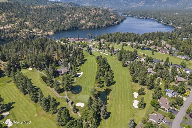 25400 N Lantern Hill Rd, Rathdrum, ID 83858 - aerial view of property's location with a large body of water and nearby suburban area