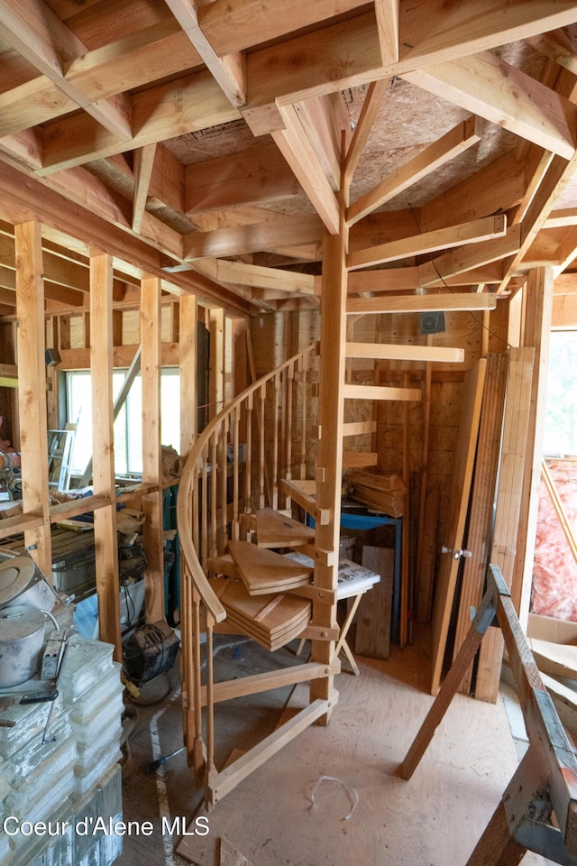 859 Otter Ln, Bonners Ferry, ID 83805 - miscellaneous room with stairs