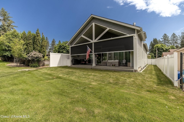 10383 N Morris Rd, Hayden Lake, ID 83835 - back of house with an outdoor hangout area and a patio