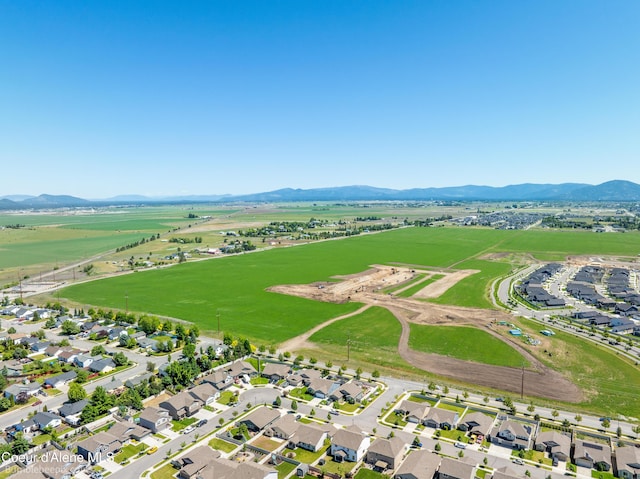 4281 N Shelburne Loop, Post Falls, ID 83854 - aerial view of property's location featuring mountains and rural landscape