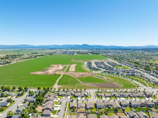 4281 N Shelburne Loop, Post Falls, ID 83854 - aerial perspective of suburban area with mountains