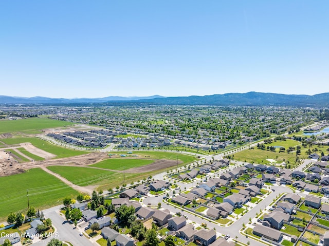 4281 N Shelburne Loop, Post Falls, ID 83854 - aerial view of residential area featuring a mountainous background